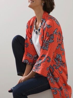 Orange Orient Bliss Kimono